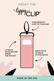 Rainbow Gingham LippyClip® Lip Balm Holder for Chapstick