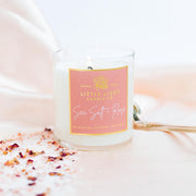 Sea Salt & Rose Candle by Little Light Candle Co.