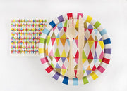 rainbow stripe plate