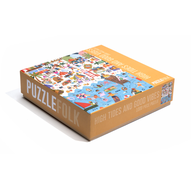 High Tides and Good Vibes 1,000 Piece Beach Puzzle