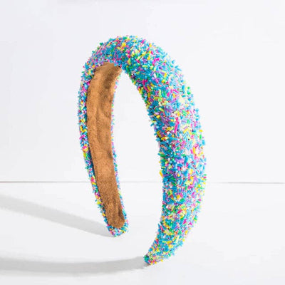 Beaded Headband - Blue Sprinkles