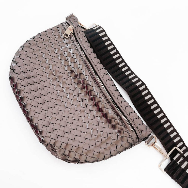 Westlyn Woven Bum Bag *NEW COLORS ADDED*: Metallic Navy