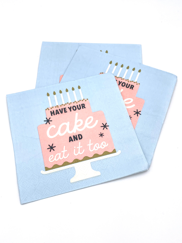 Funny Cocktail Napkins | Have Your Cake - 20ct