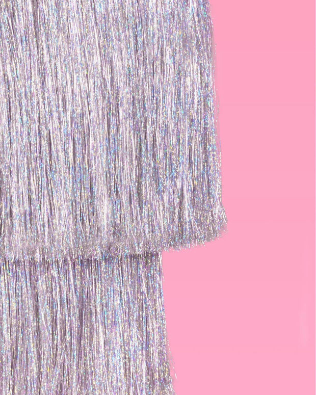 Party Chandelier Decor: Sparkly Fringe Chandelier