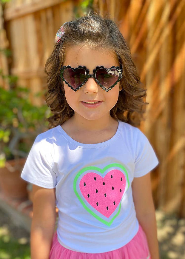 Heart Sunglasses: Pink