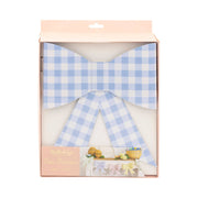 Gingham Bow Banner