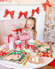 Plaid Cup with Bow