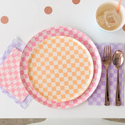 Check It! Dinner Plates: Purple Posse - 8 Pk.