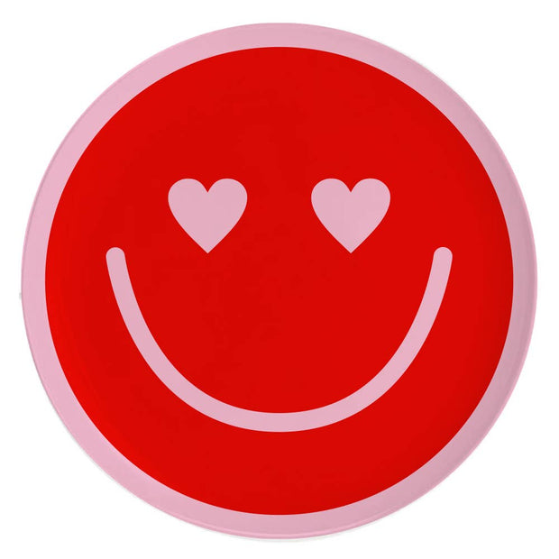 Ceramic Trinket Dish | Red Smiley Face