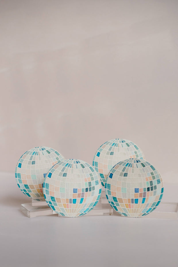 Mirror Ball Disco Coaster Set of 4