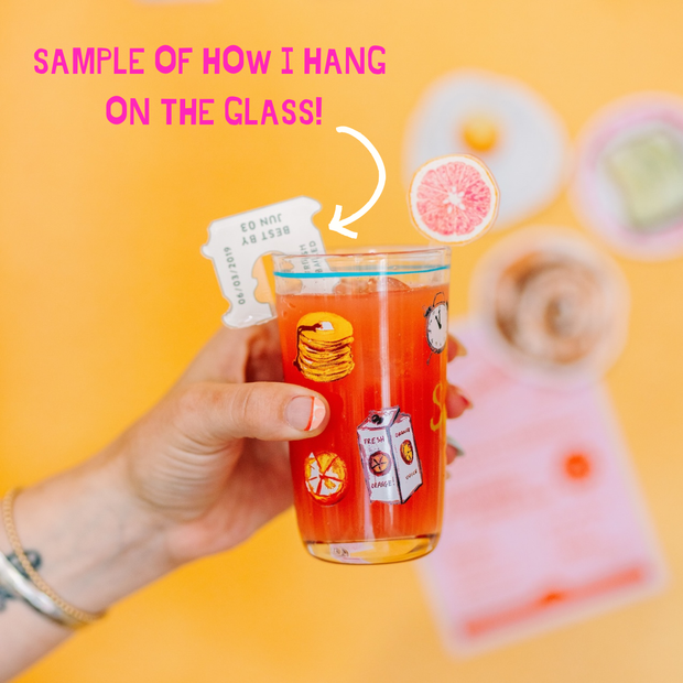 LOVER OF BUBBLES ACRYLIC DRINK CLIP COMBO