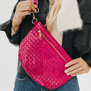 Westlyn Woven Bum Bag *NEW COLORS ADDED*: Checkered Black