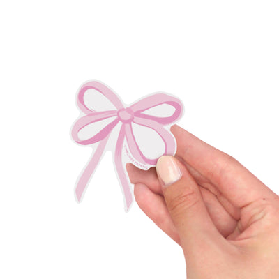 Vinyl Sticker - Pink Bow