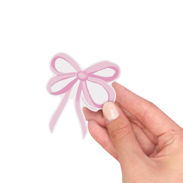 Vinyl Sticker - Pink Bow
