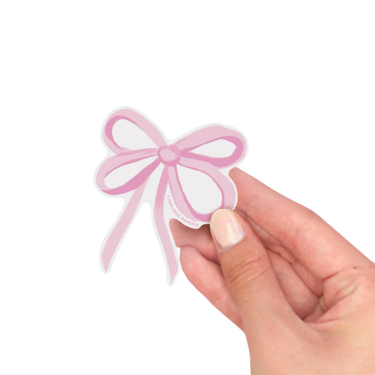 Vinyl Sticker - Pink Bow