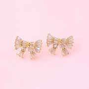 Holiday Sparkle Bow Earrings