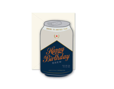 Birthday Brew die-cut Greeting Card