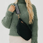 Westlyn Woven Bum Bag *NEW COLORS ADDED*: Metallic Gunmetal