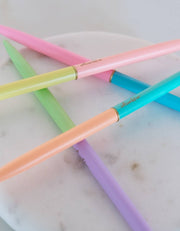 Neon Duo Tone Slim Pen, Set of Four