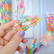 Magic Wand Resin Hair Clips: Rectangle