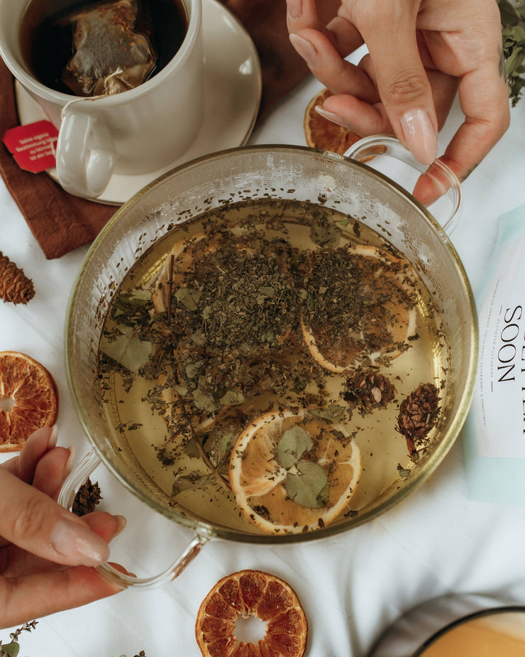 Wood & Glass Simmer Pot   | Stovetop Potpourri