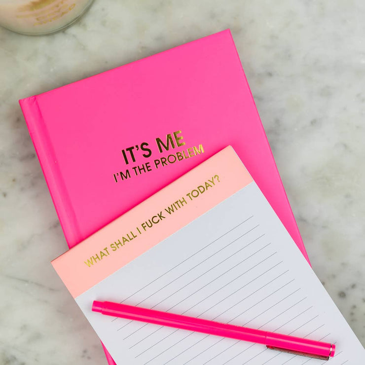 To Complete Before Happy Hour Notepad - Pink