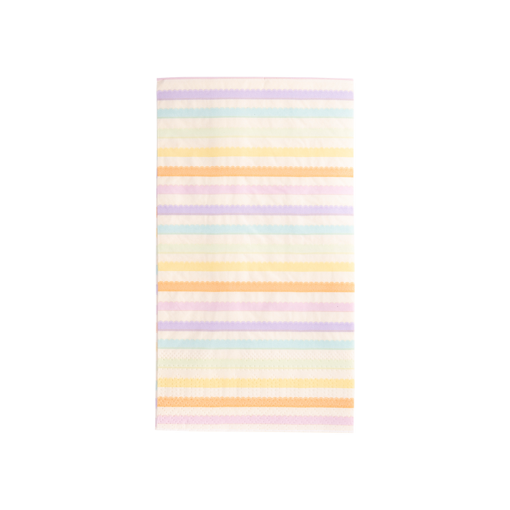 Rainbow Stripe Paper Dinner Napkin