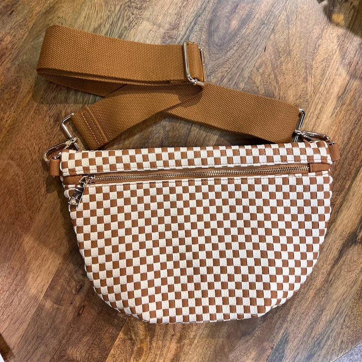 Westlyn Woven Bum Bag: Brown