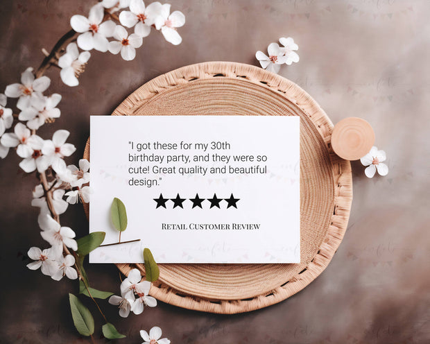 Tini Bit Older Cocktail Napkins - Pink on White