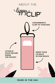 Pastel Gold Stripe LippyClip® Lip Balm Holder