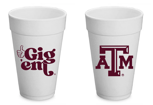 A&M Styrofoam Cups Set of 8 - 20 ounces