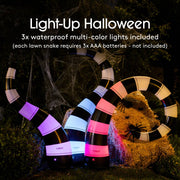 Black and White Halloween Lawn Snakes