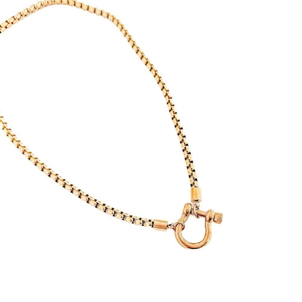 Lucky Me Horseshoe Toggle Necklace - WATERPROOF: Gold