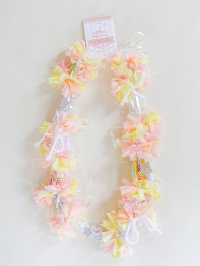 Kids Celebration Party Novelty Surprise Lei (Pink, Peach, Yellow)