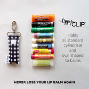 Blue Floral LippyClip® Lip Balm Holder for Chapstick
