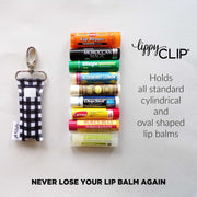Rainbow Gingham LippyClip® Lip Balm Holder for Chapstick