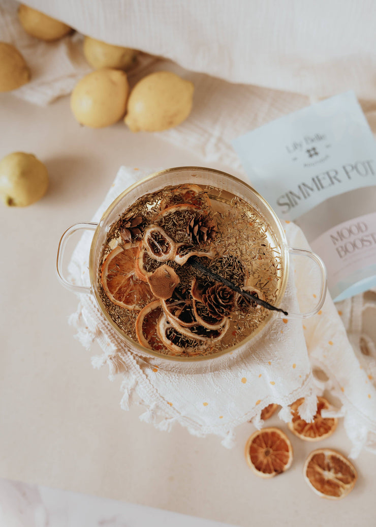 Mood Boost Simmer Pot | Lemon Orange Rosemary Vanilla