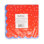 Americana Polka Dot Cocktail Napkin Set