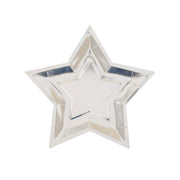 Silver Foil Star Shaped Plate