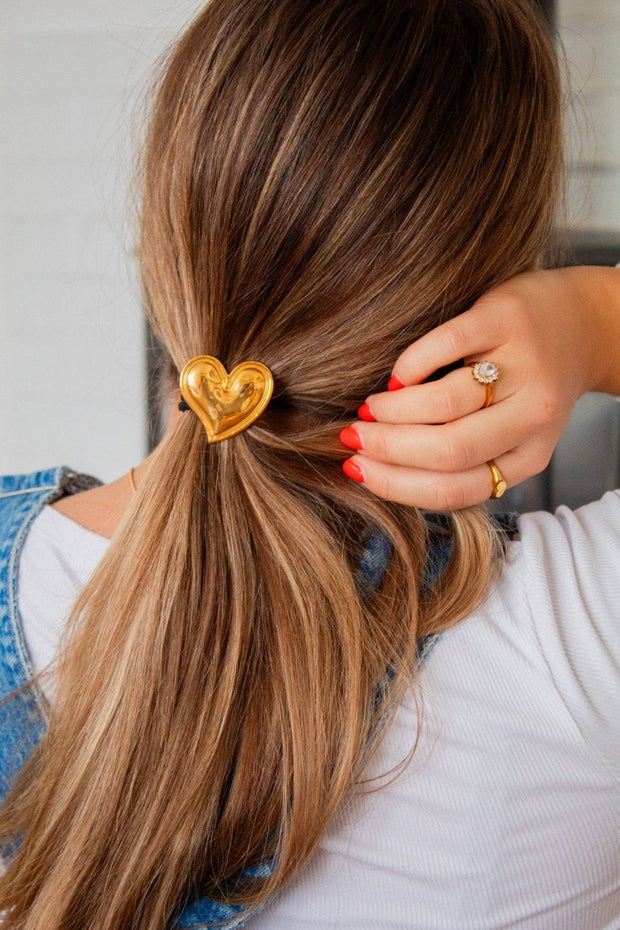 Heart of Gold Ponytail Pendant