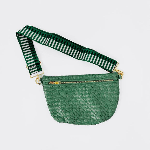 Westlyn Woven Bum Bag: Black