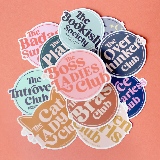 Vinyl Sticker - Cat Lady Club