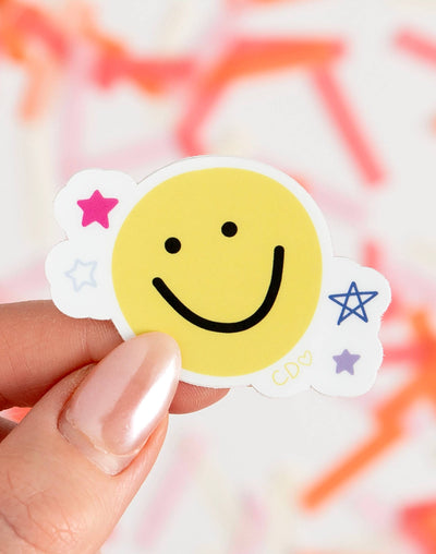 Small Smiley Face Decal Sticker