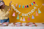Make A Wish Honeycomb Candle Banner