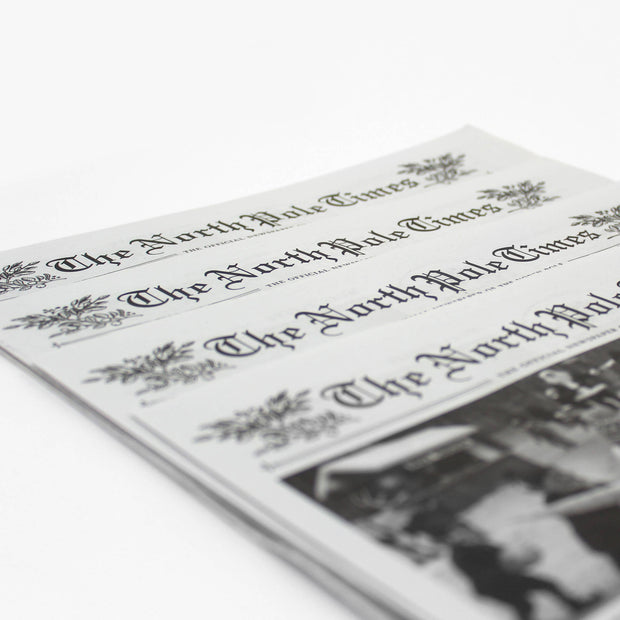 North Pole Times Edition 2 - Holiday Newspaper and Gift Wrap