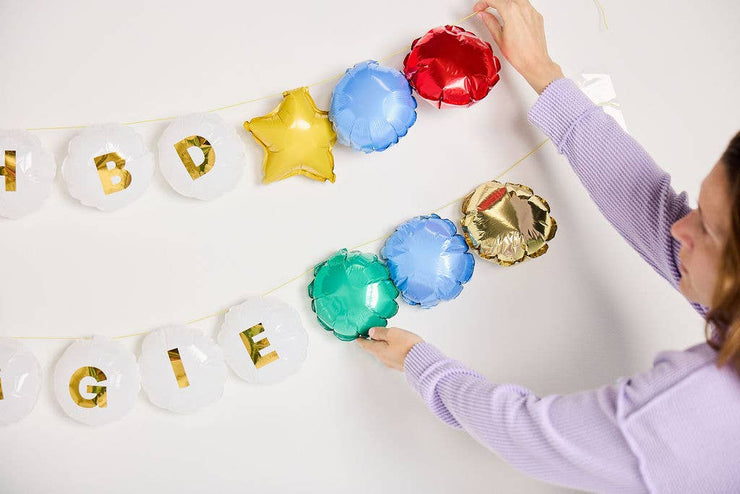 Beaded In Fun Customizeable Balloon Garland Banner