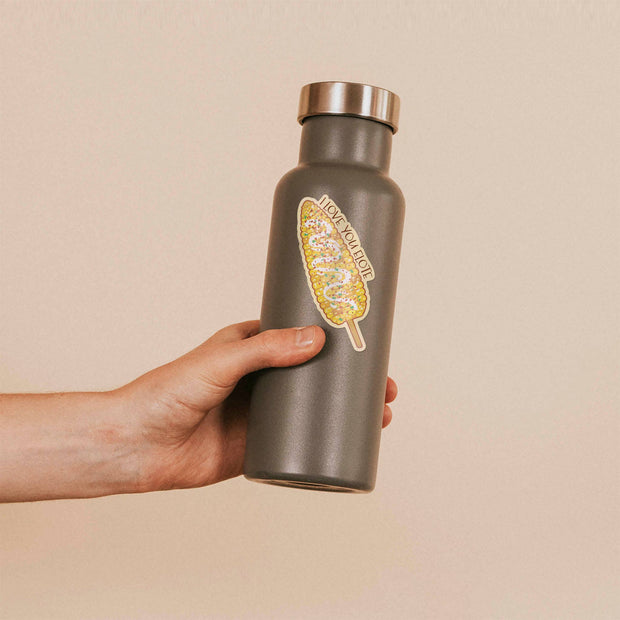 I Love You Elote Sticker for Hydroflask - Funny Food Decal