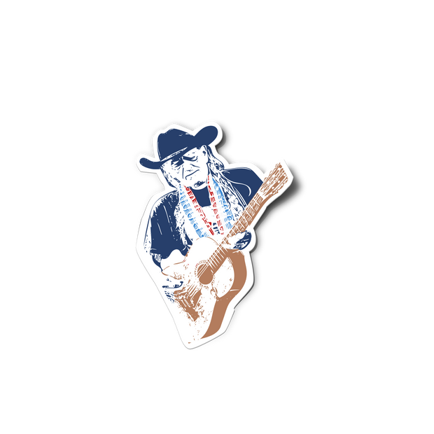 Willie Nelson Sticker