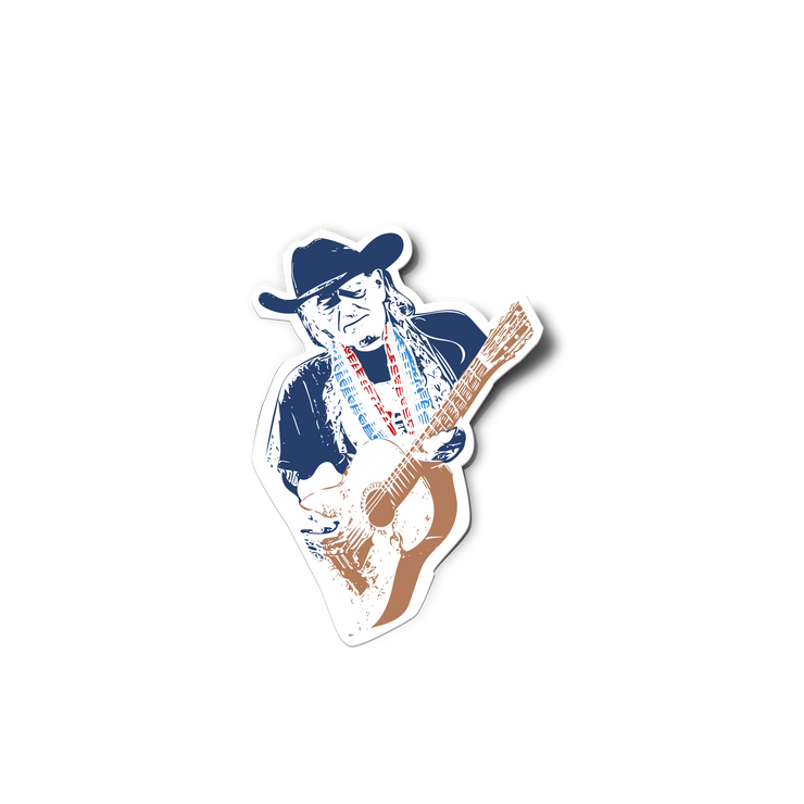 Willie Nelson Sticker