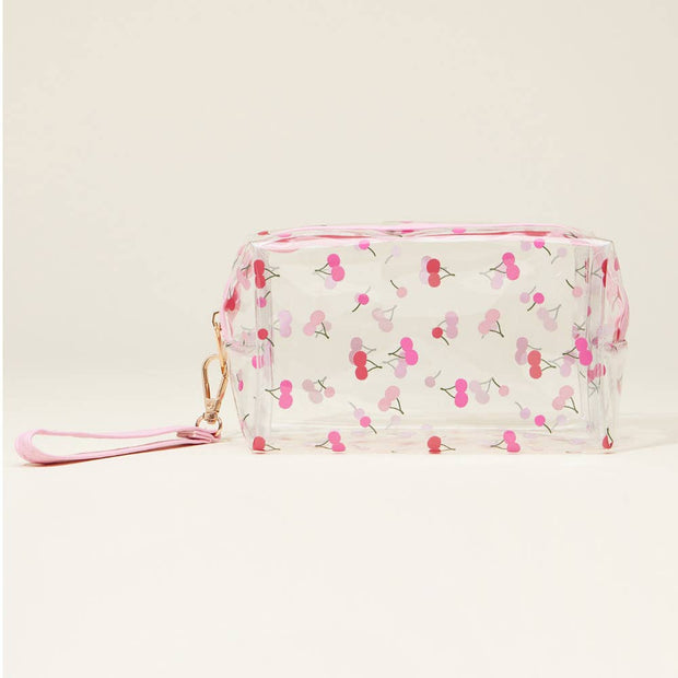 CherryTransparent Cosmetic Pouch: Lemon